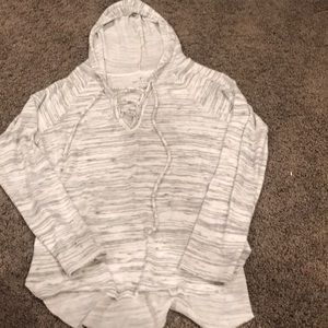 American eagle lace up sweater